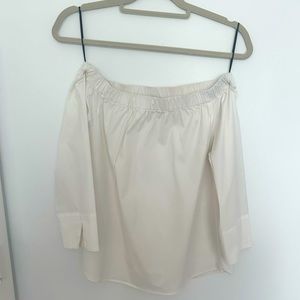 Crisp White off Shoulder Zara Top